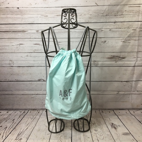 Abercrombie & Fitch Handbags - Abercrombie & Fitch Mint Drawstring Backpack
